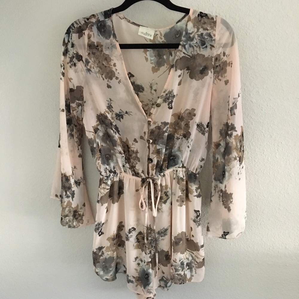 Audrey Floral Printed romper